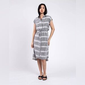 KAVU La Paz Sleeveless Button Up Button Up Dress Sea Salt Size Small